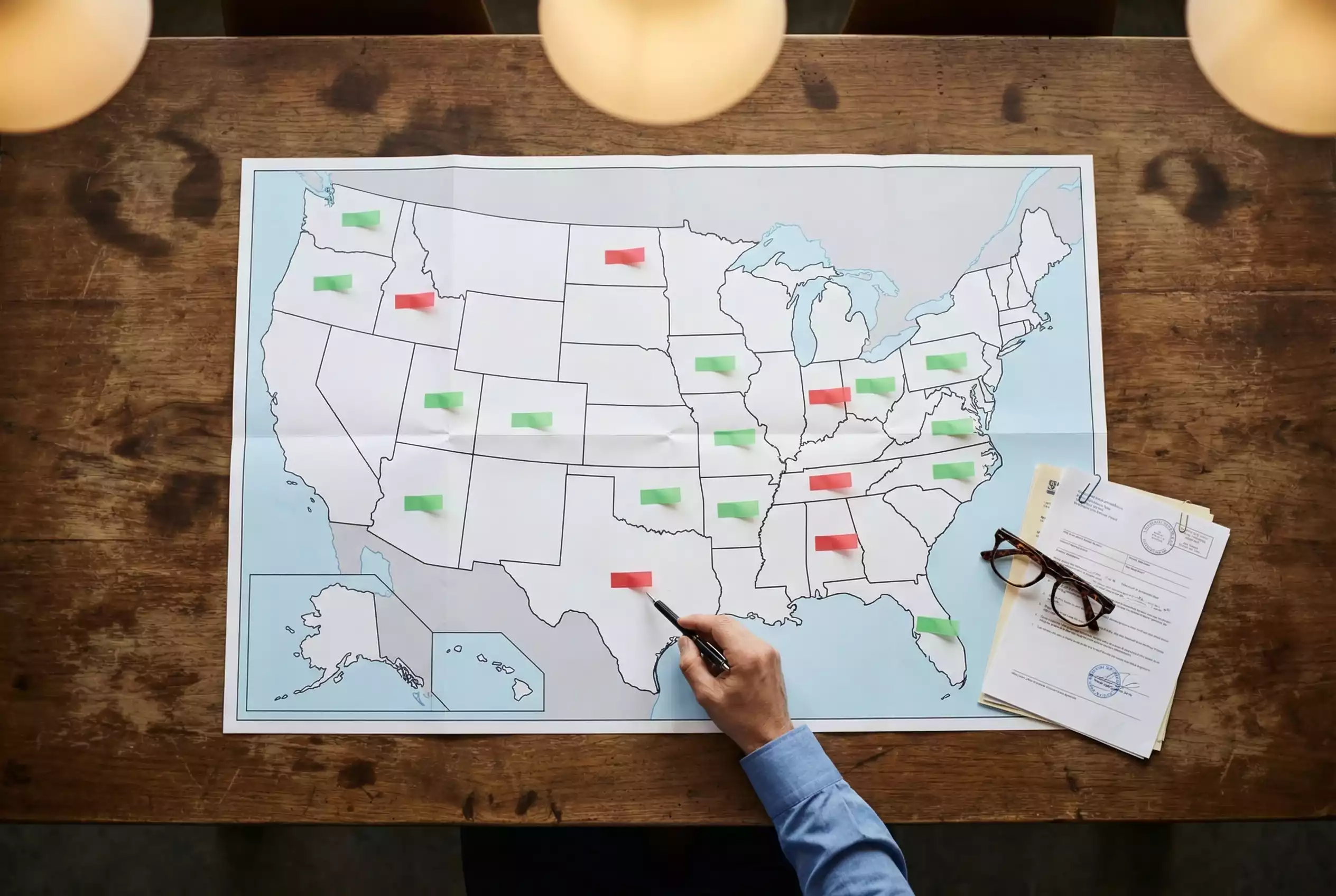 US state-by-state map showing where sweepstakes casinos are legal and banned in 2026